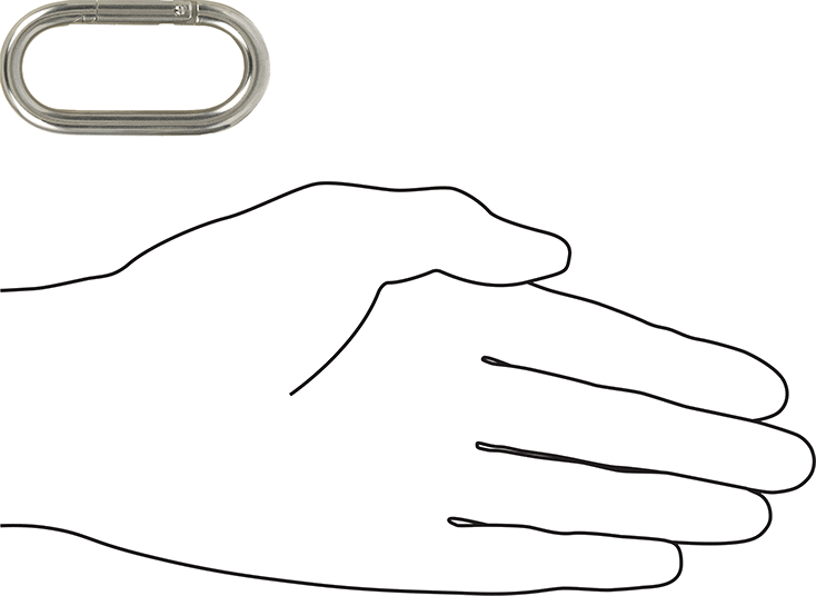 Stainless steel carabiner