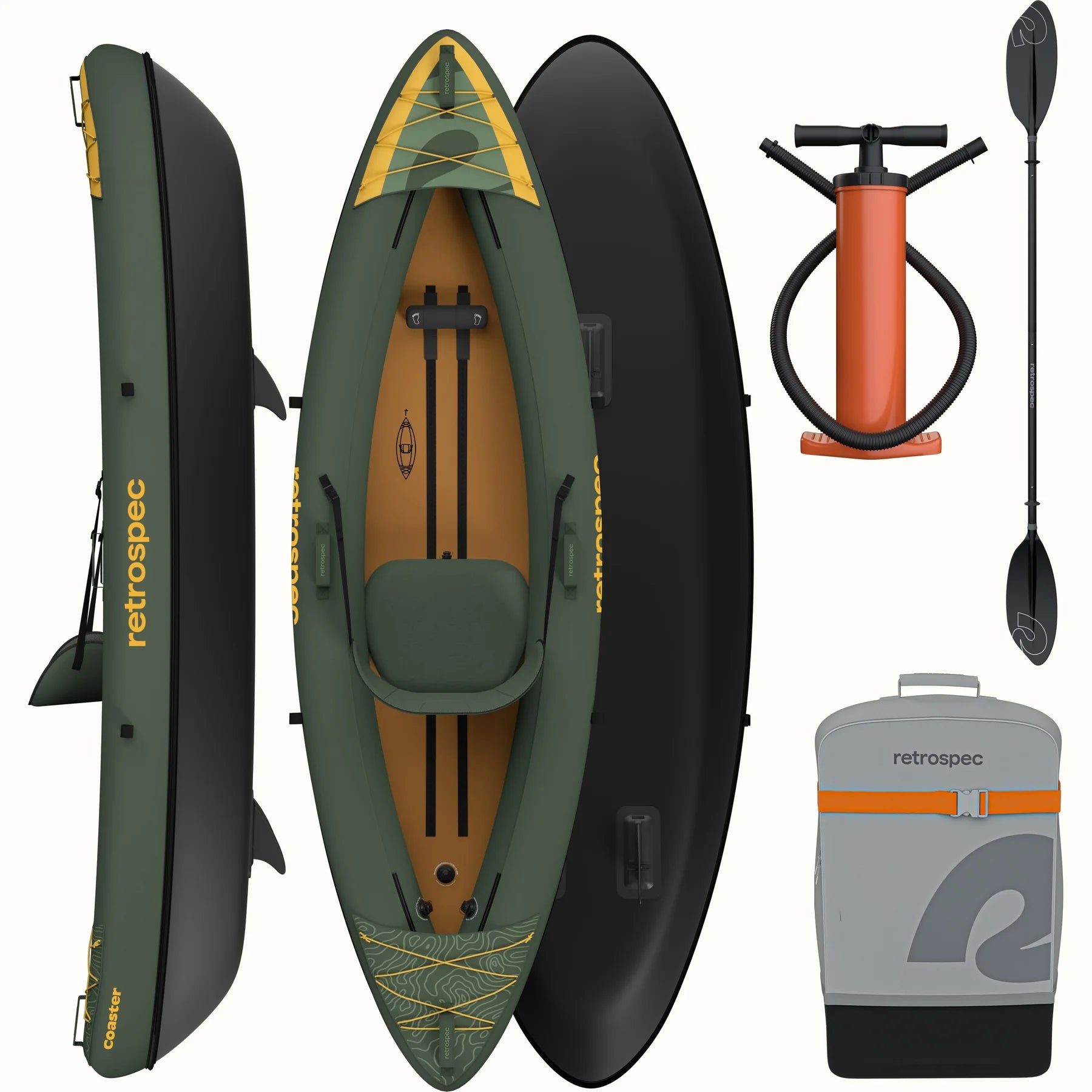 RETROSPEC - USED Single Inflatable Coaster Kayak