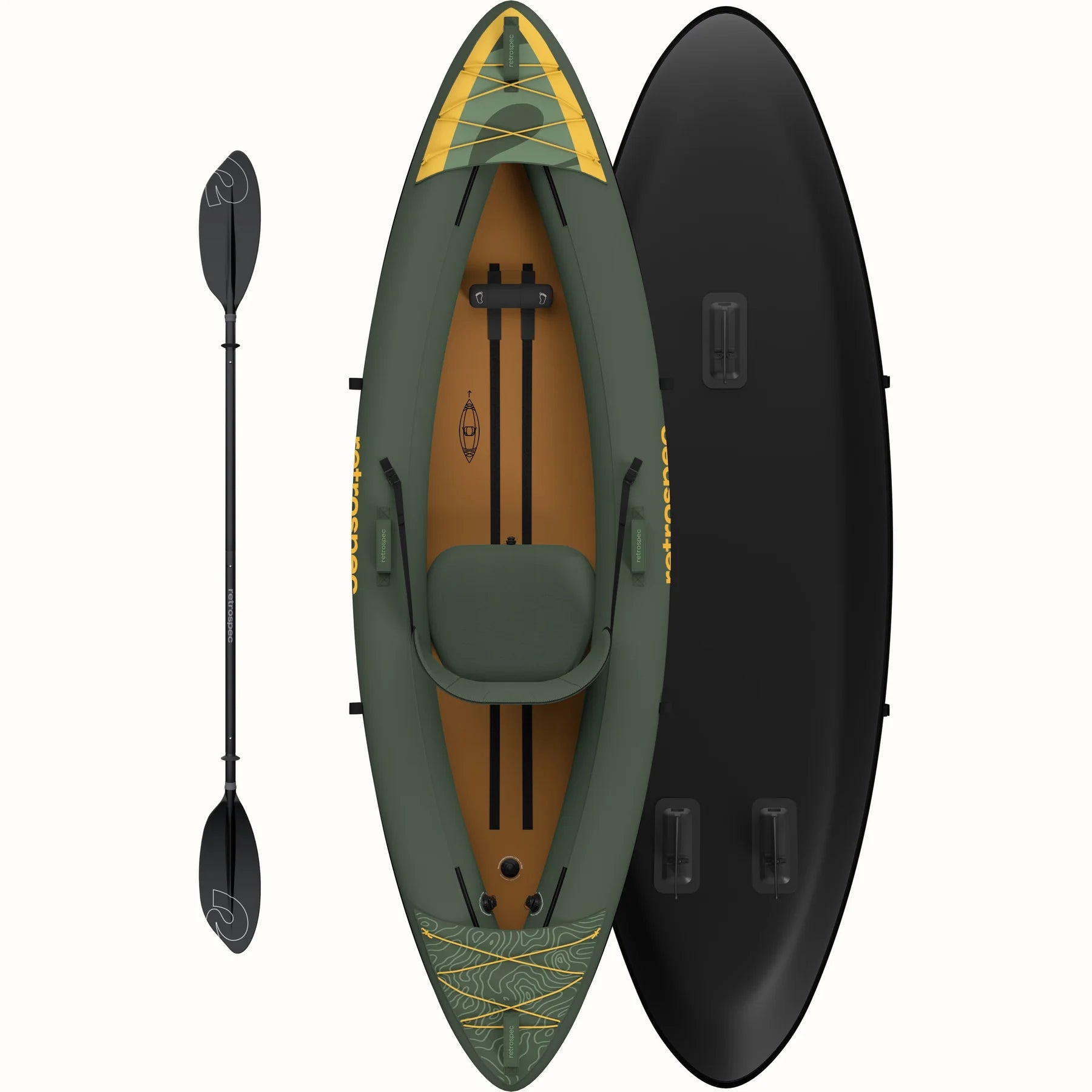 RETROSPEC - Coaster Kayak gonflable simple