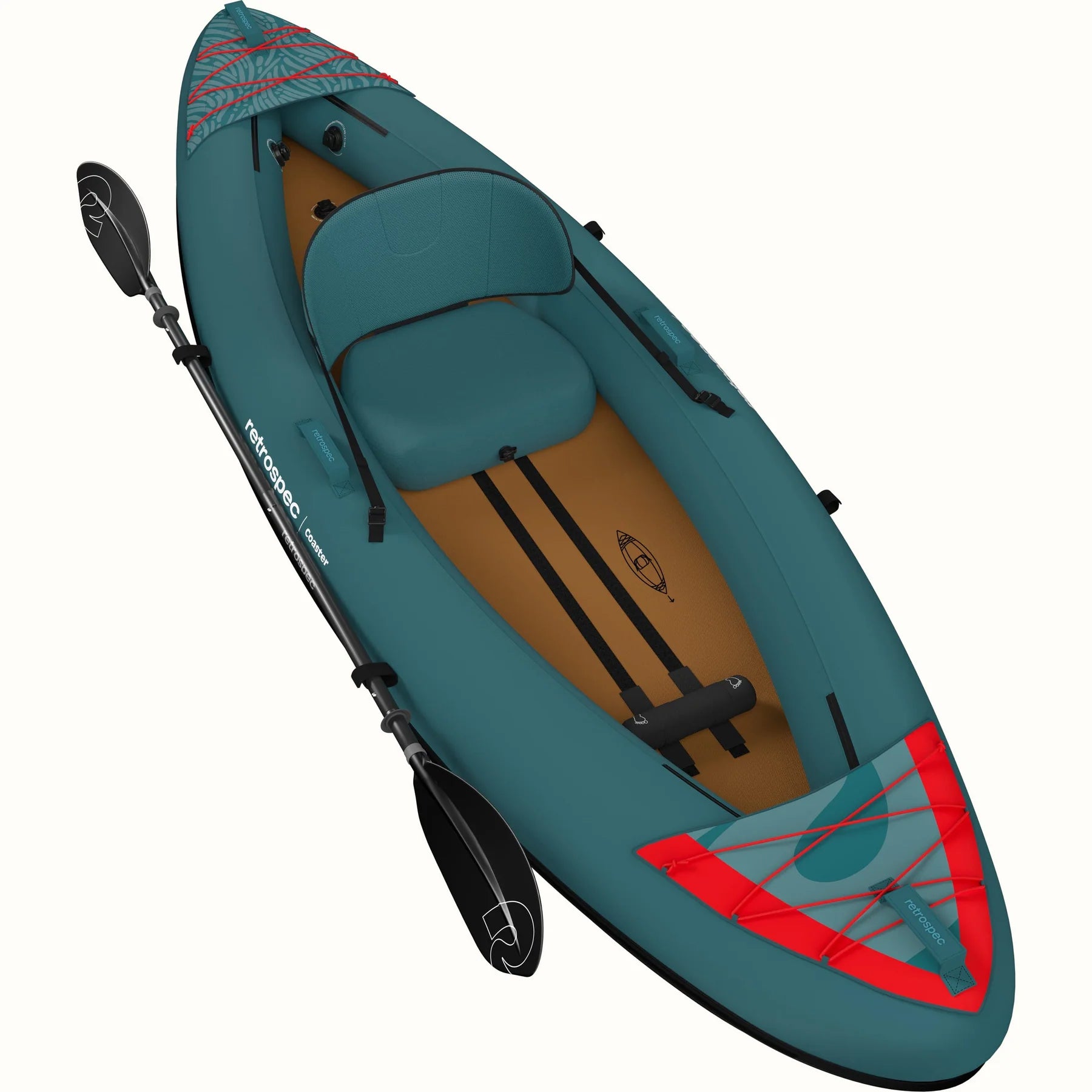 RETROSPEC - Coaster Kayak gonflable simple