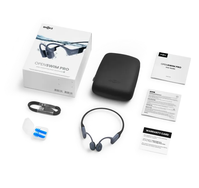 SHOKZ - OpenSwim Pro - Waterproof Bluetooth + MP3 Headphones