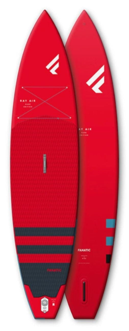 Fanatic Ray Air SLT 12,6 SUP 2025 Grey/Red INKL. Pure Adjustable 3 pièces Paddel Fanatic Ray Air SLT 12,6 SUP 2025 Grey/Red INKL. Pure Adjustable 3 pièces Paddel