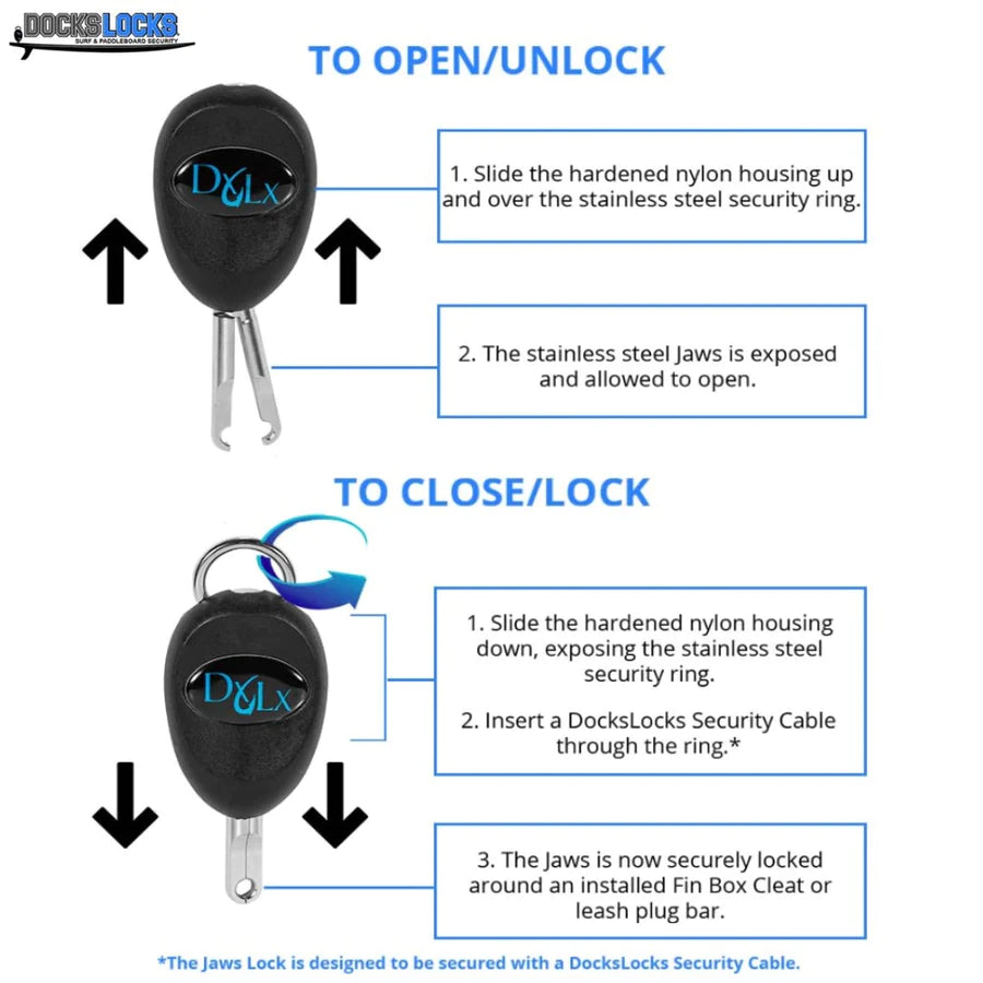 DOCKLOCKS - Locking system for SUP and Surf boards