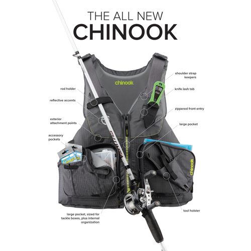 NRS - Chinook - Veste de flottaison de pêche