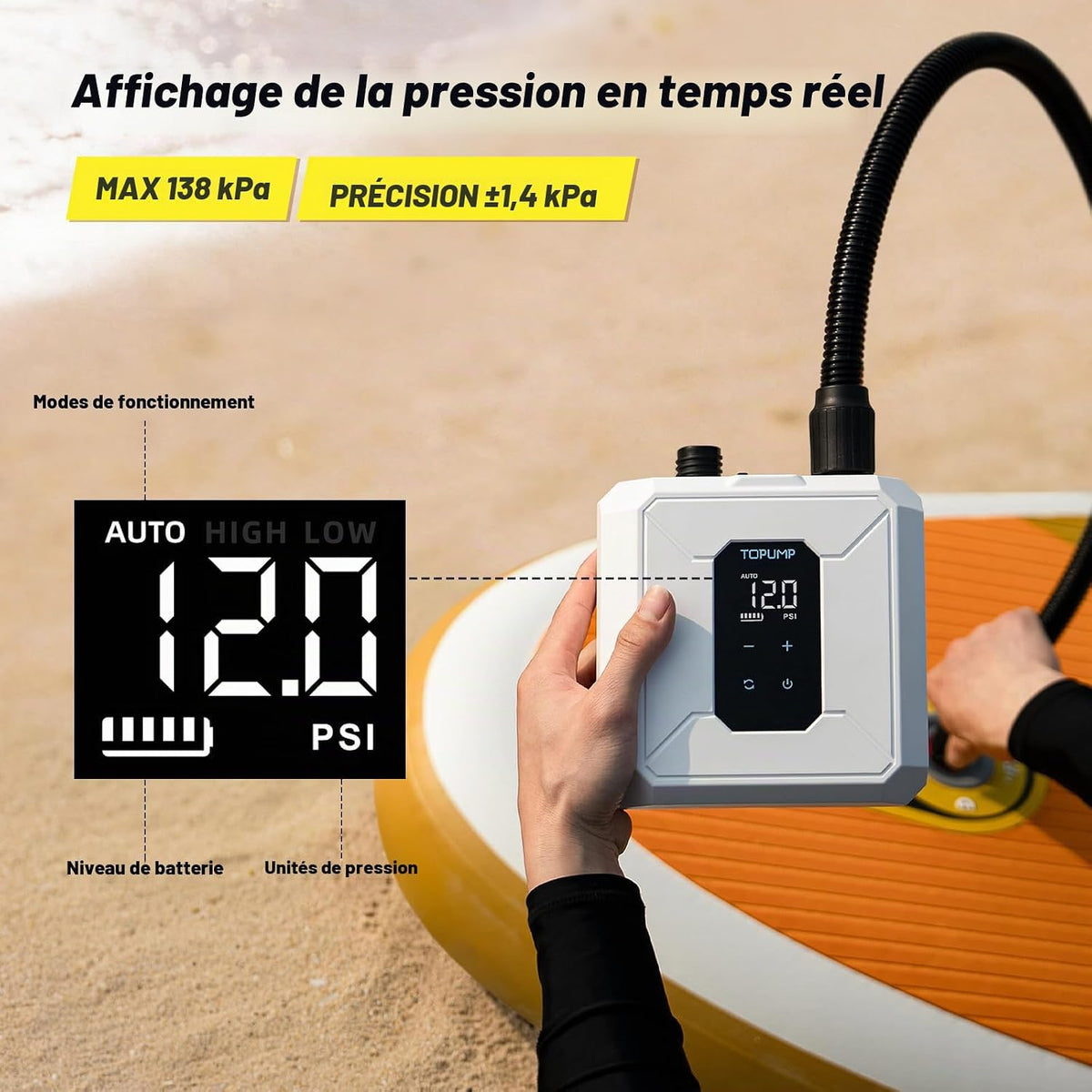 TOPUMP - D28PRO Pompe électrique à batterie