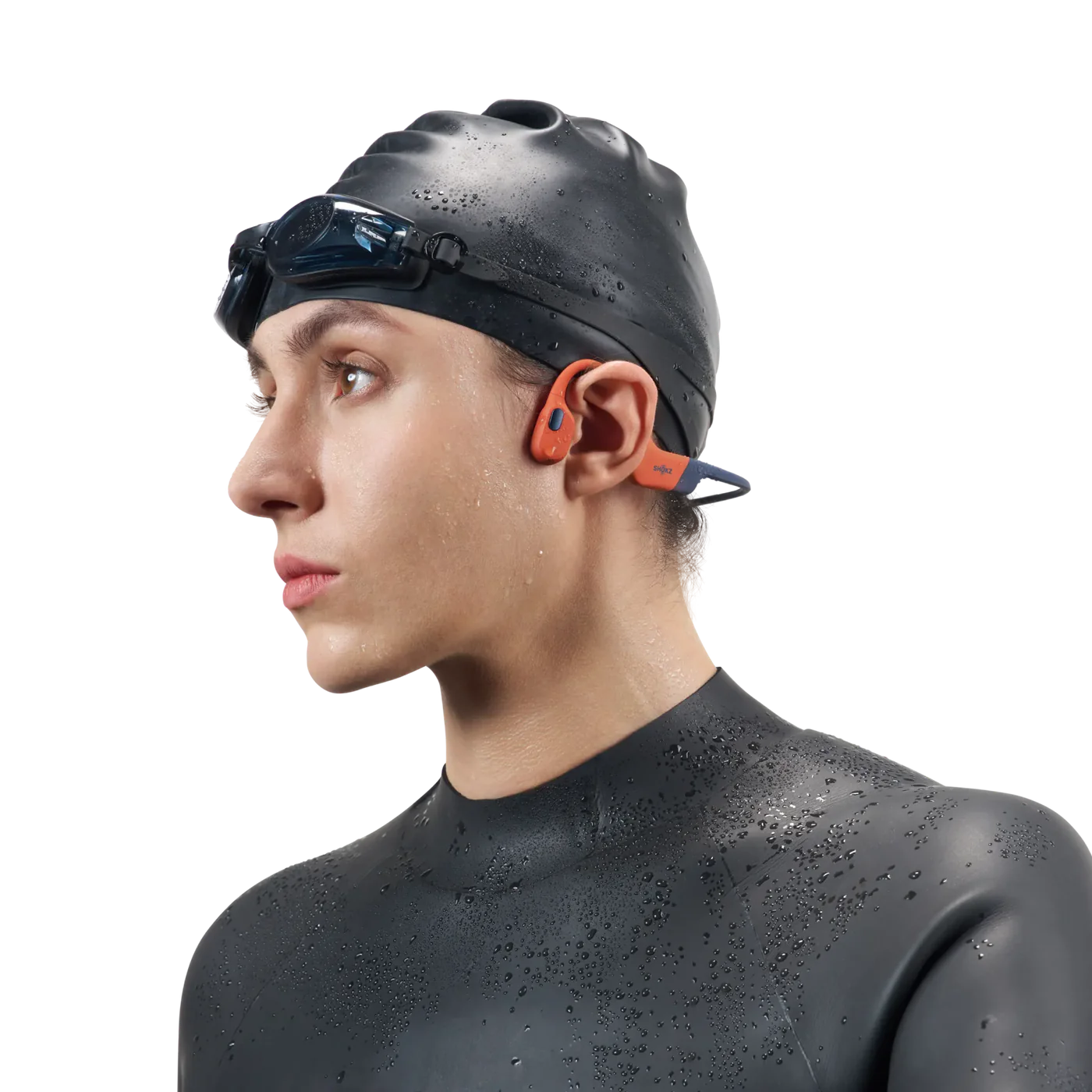 SHOKZ - OpenSwim Pro - Waterproof Bluetooth + MP3 Headphones