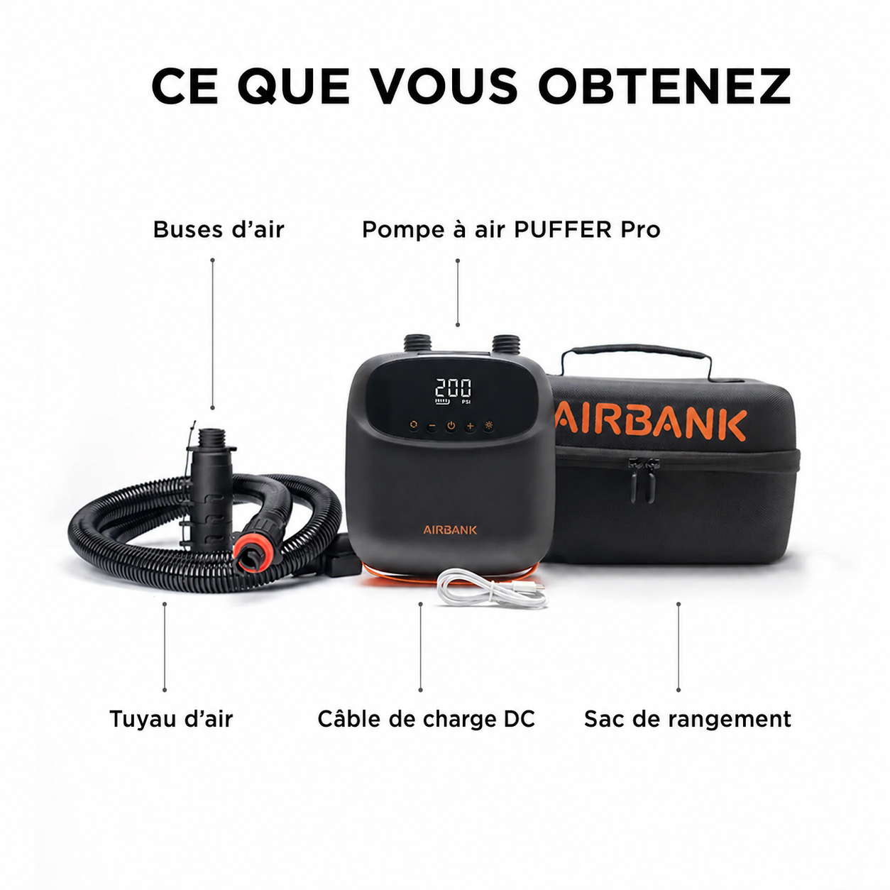 AIRBANK- Puffer Pro Rechargeable Pump
