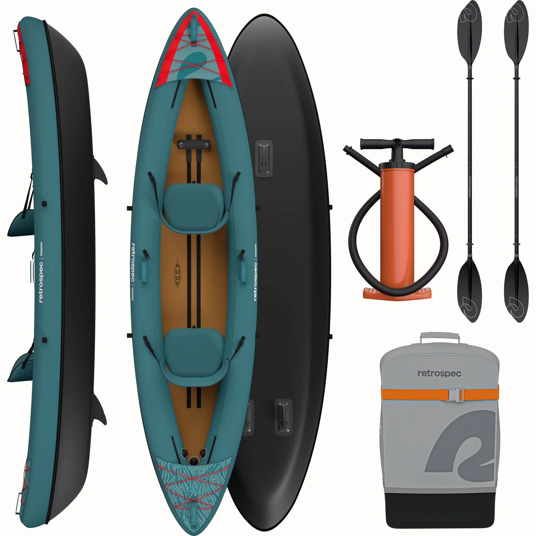 RETROSPEC - Coaster Kayak gonflable double