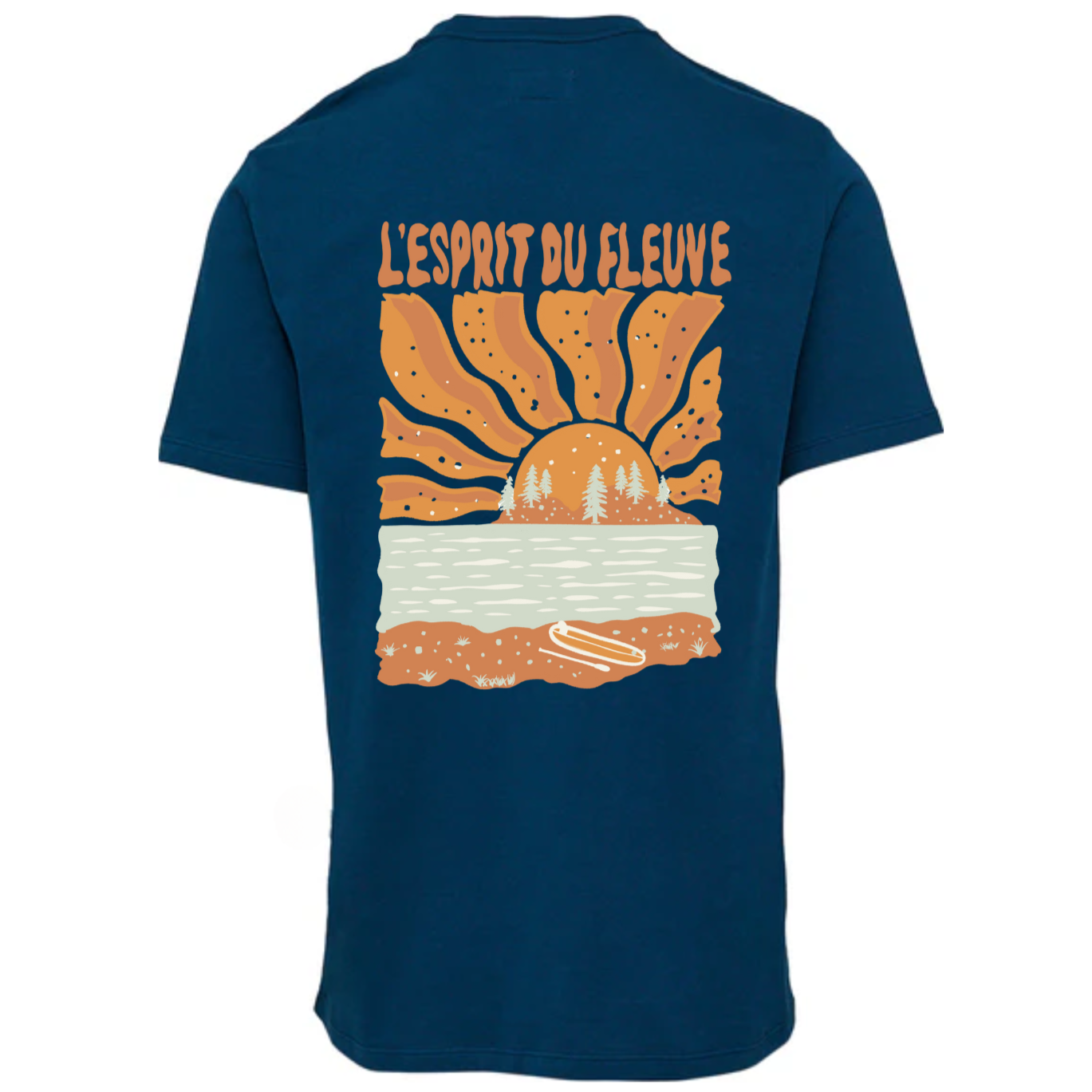 T-Shirt L'ESPRIT DU FLEUVE - fait au Canada - Homme
