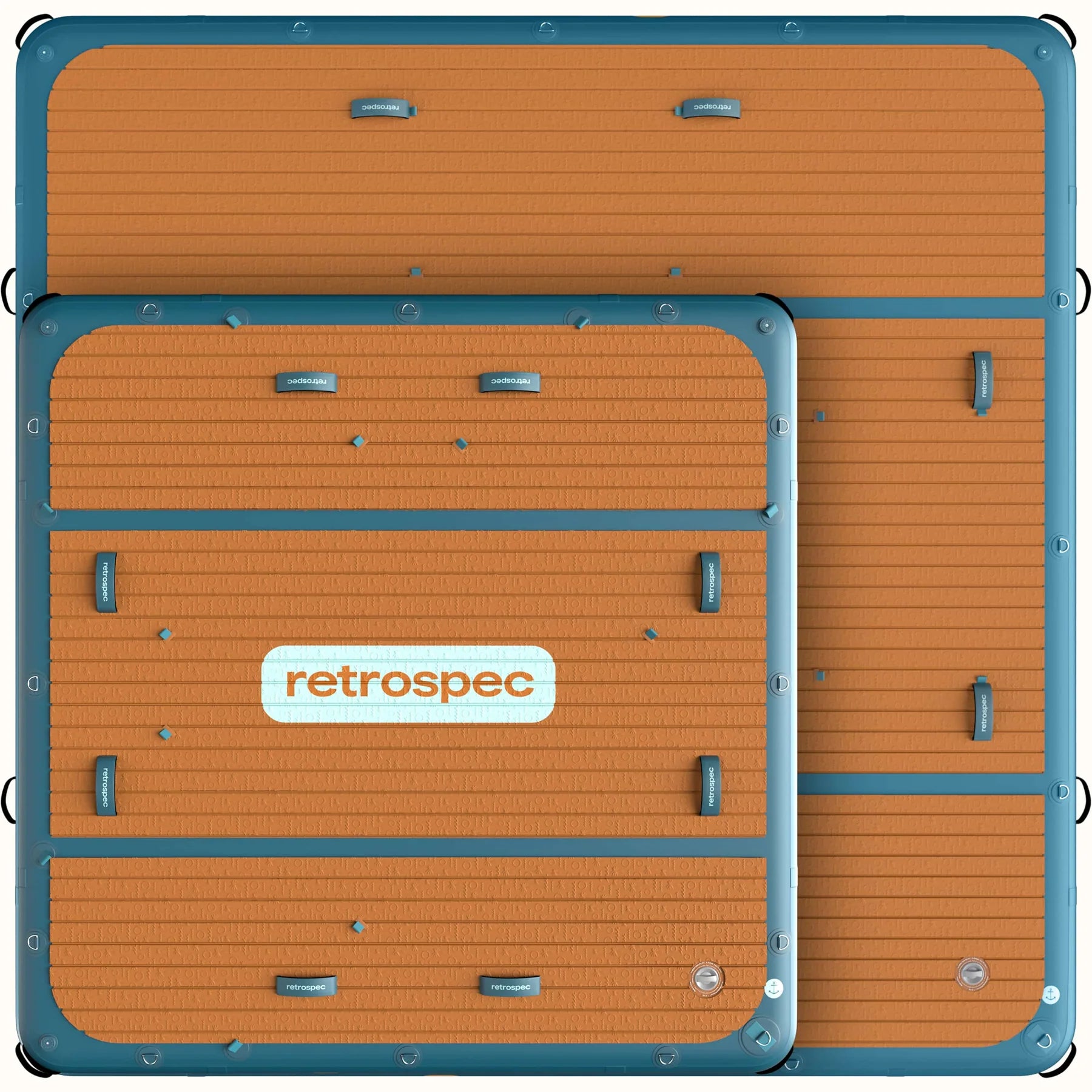 RETROSPEC - Plateforme gonflable 7' x 7' Siesta Dock