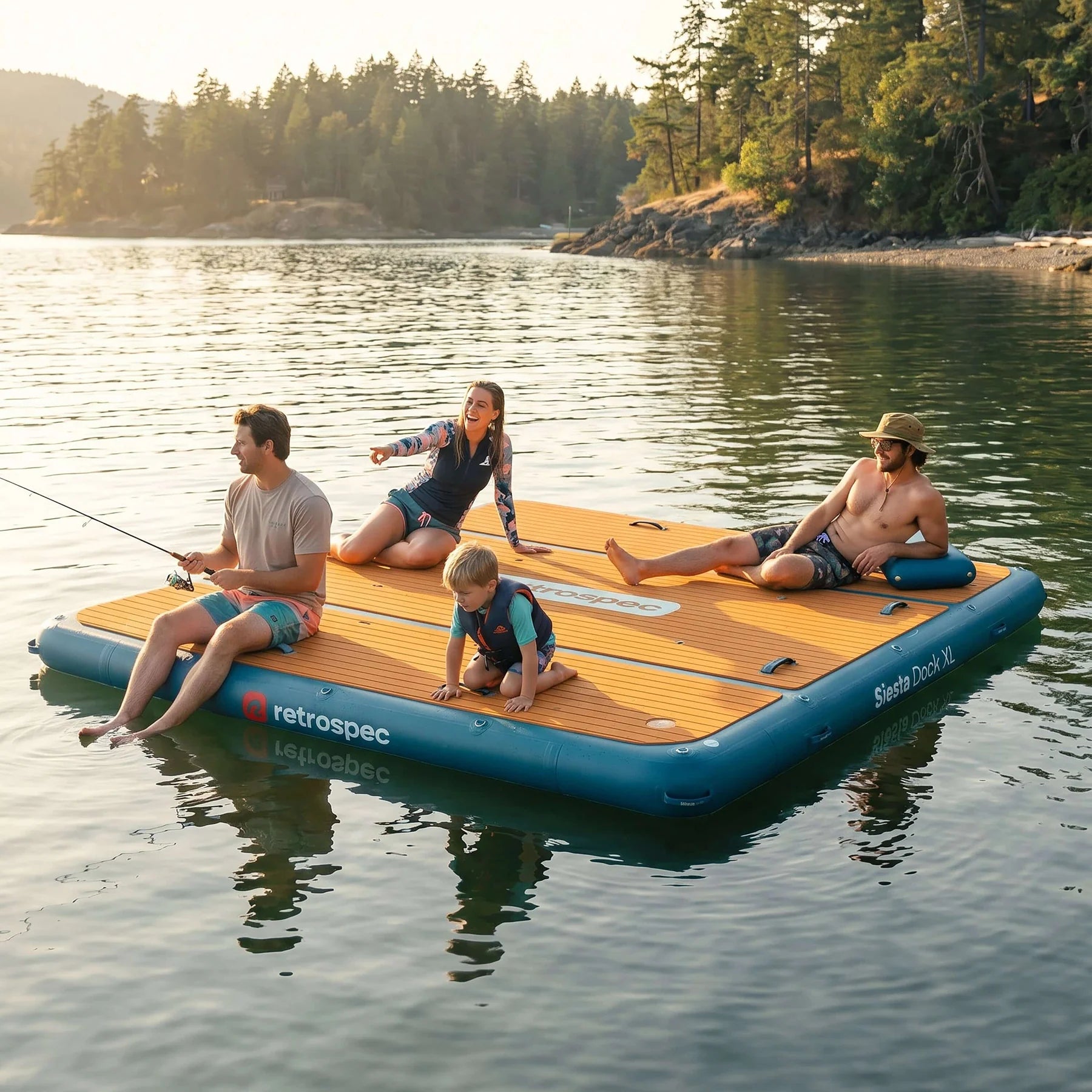 RETROSPEC - Inflatable Platform 10' x 10' Weekender Dock