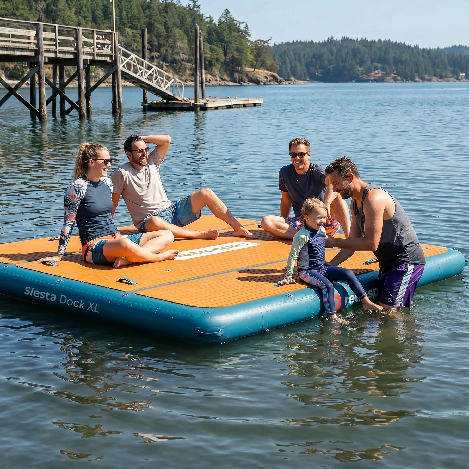 RETROSPEC - Inflatable Platform 10' x 10' Weekender Dock