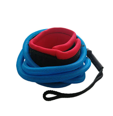 Compressible elastic SUP leash