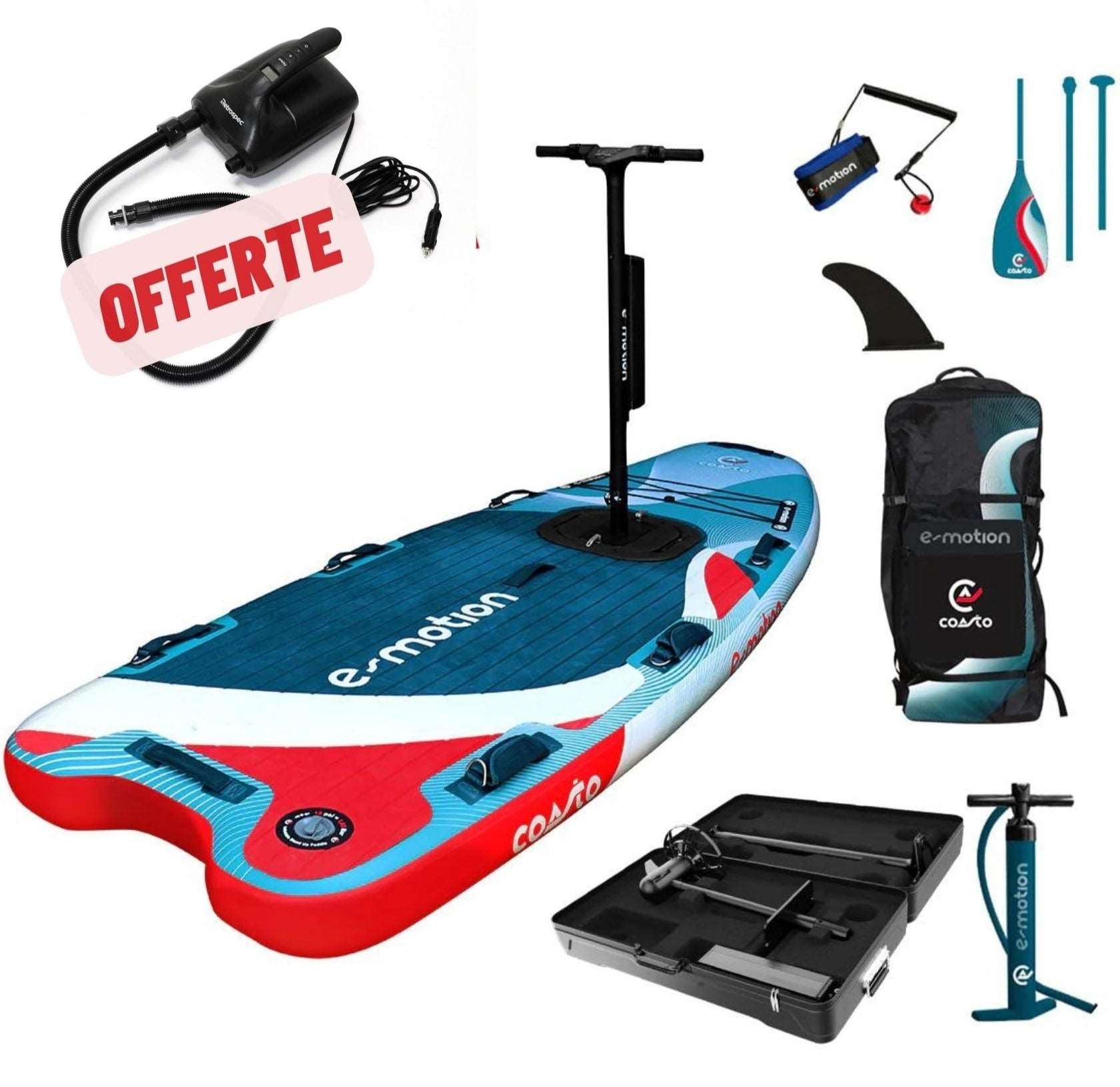 E-MOTION - Stand Up Paddle Gonflable Électrique