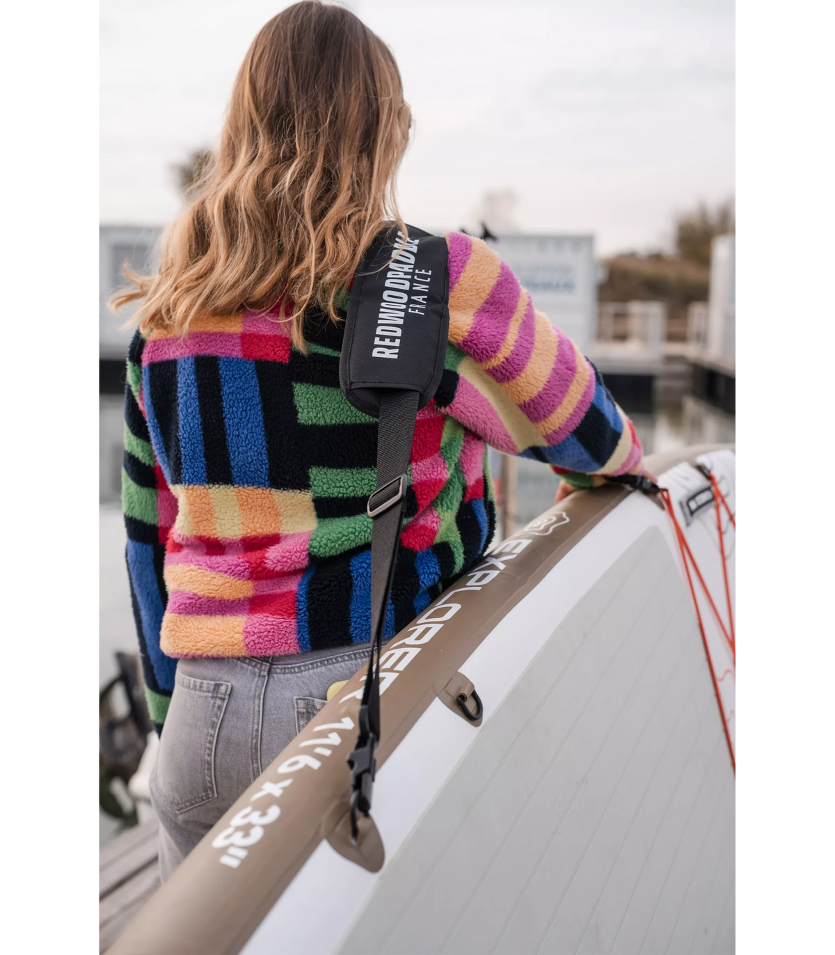 Shoulder carry strap for board